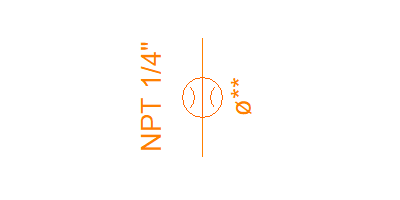 NPT 1/4" under SAE#10 plug